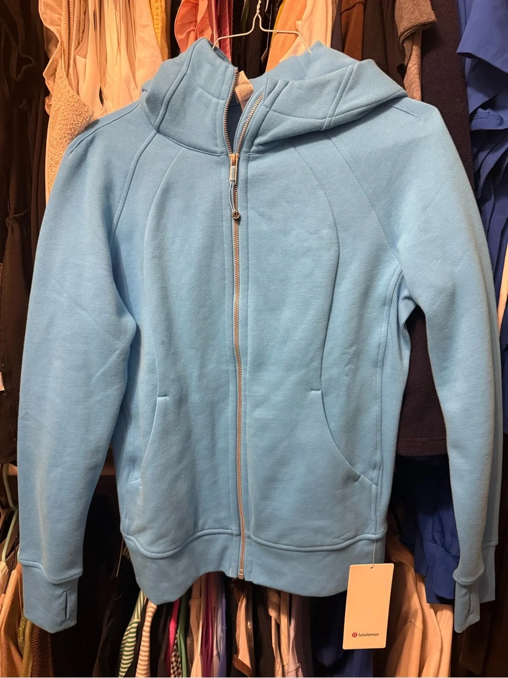 lululemon athletica Light Blue Full-Zip Hoodie